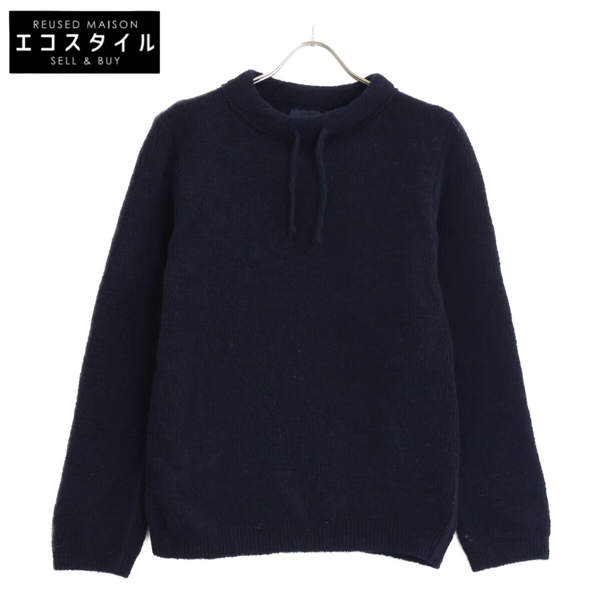 45R 81180024 Navy Shetland Stretch Knit 908 Sweater Top