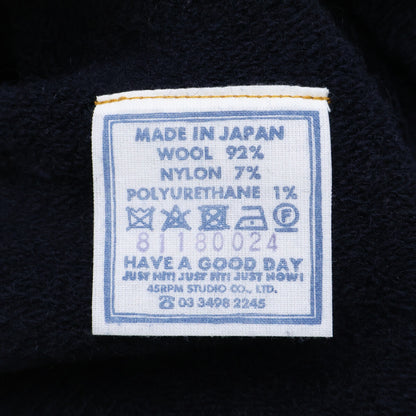 45R 81180024 Navy Shetland Stretch Knit 908 Sweater Top