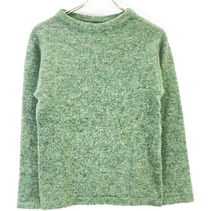 45R 5108085 Green 100% Wool Crew Neck Knit Top