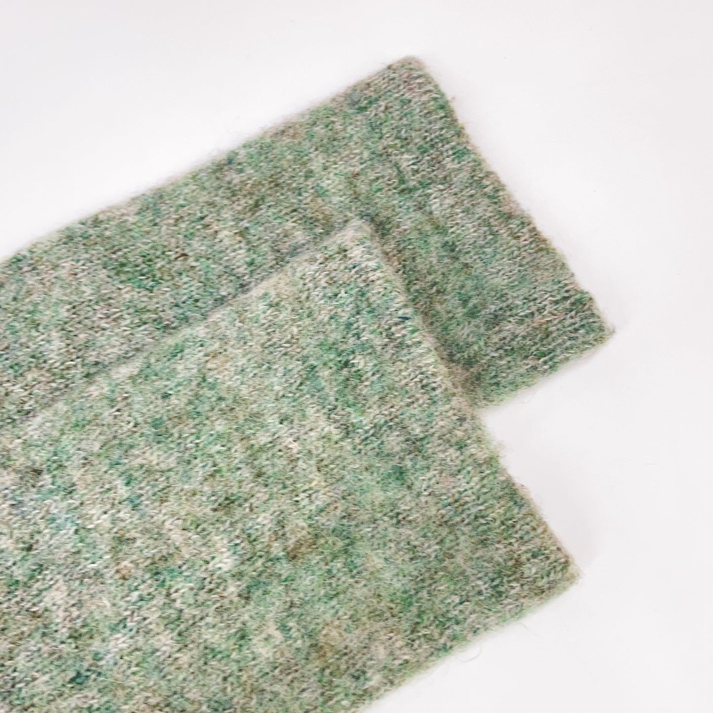 45R 5108085 Green 100% Wool Crew Neck Knit Top