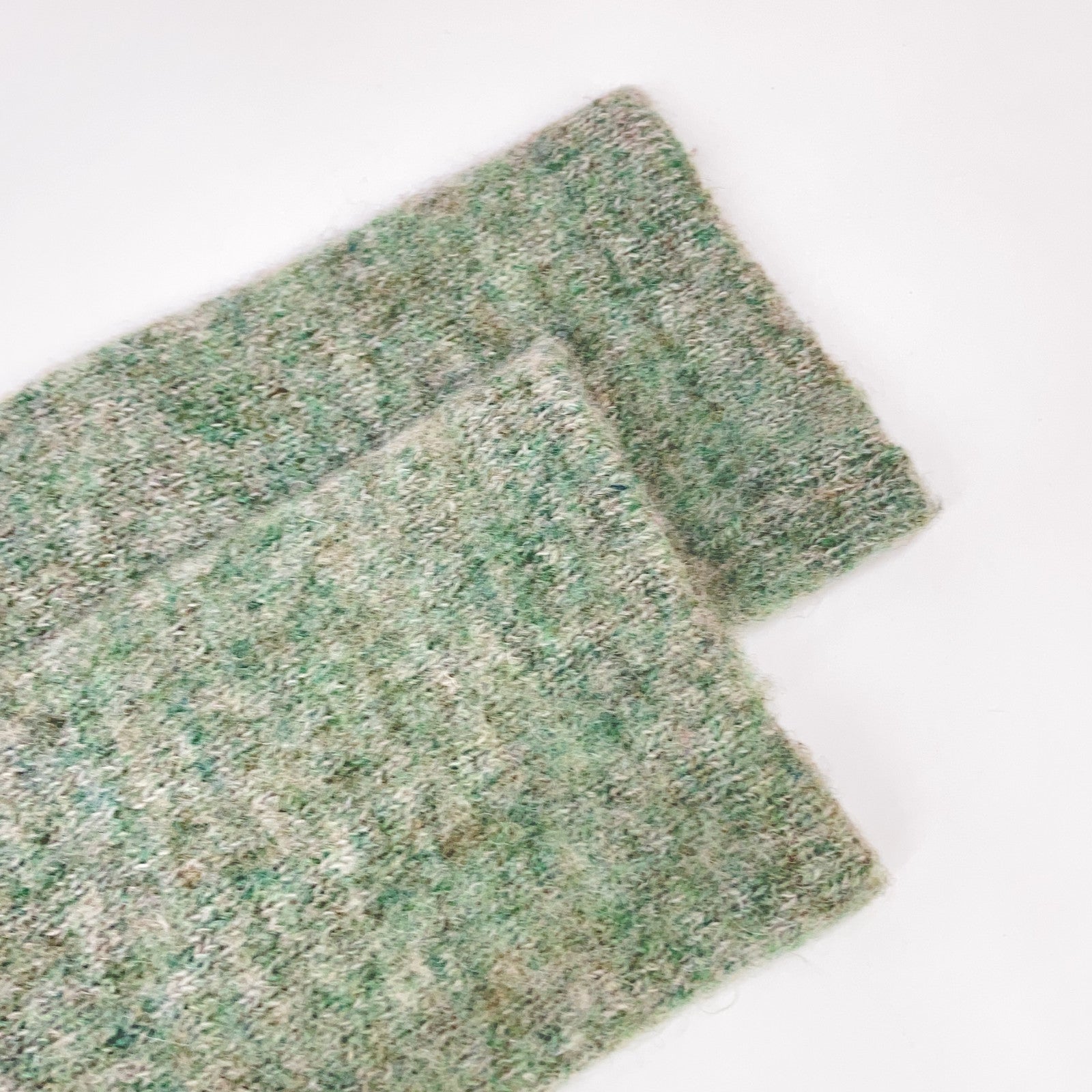 45R 5108085 Green 100% Wool Crew Neck Knit Top