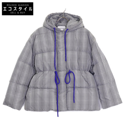 ENFOLD 300GA130-2800 23AW Gray MINIMAL DOWN-JACKET Drawstring Hooded Down Jacket 36