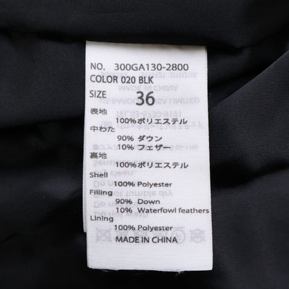 ENFOLD 300GA130-2800 23AW Gray MINIMAL DOWN-JACKET Drawstring Hooded Down Jacket 36