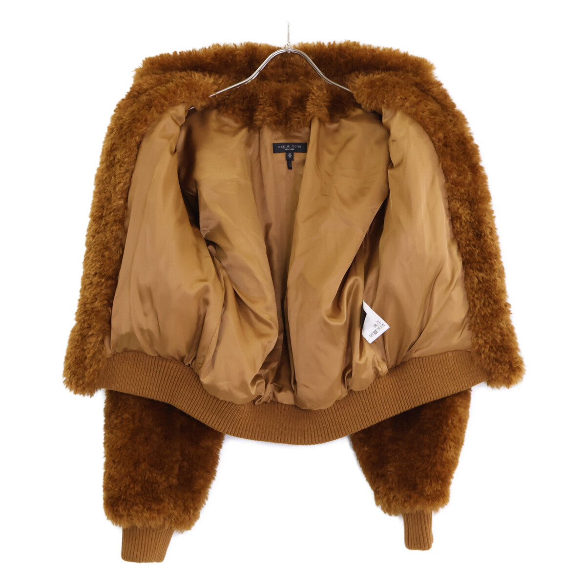 rag&bone 拉格与骨 W2-W01163 棕色 HESPER 人造毛皮短外套 夹克 XS