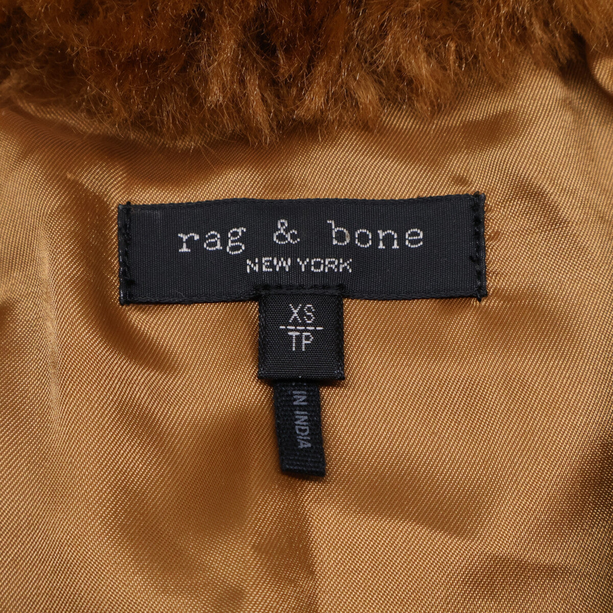 rag&bone 拉格与骨 W2-W01163 棕色 HESPER 人造毛皮短外套 夹克 XS