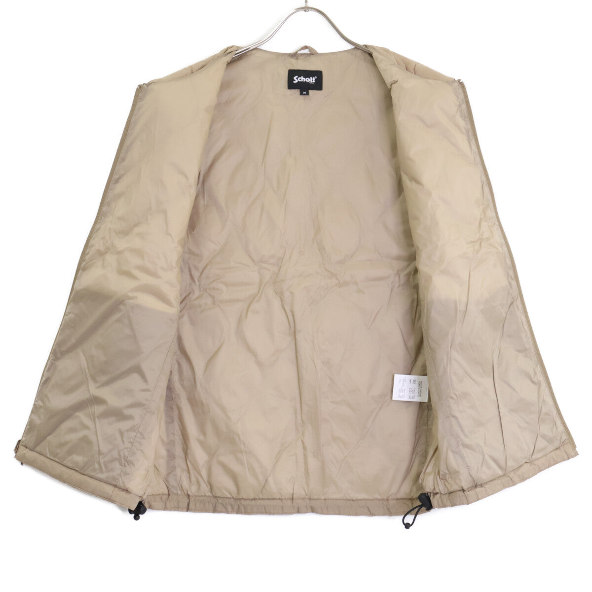 SCHOTT ショット 【×TAION】25SS ベージュ ナイロン ダウンベスト ベスト