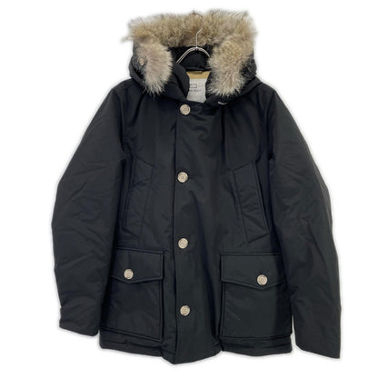 WOOLRICH 乌尔里希 WOOU0484 25AW 黑色 短款北极派克大衣/SHORT ARCTIC PARKA 带毛领羽绒服 夹克 S