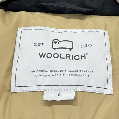 WOOLRICH 乌尔里希 WOOU0484 25AW 黑色 短款北极派克大衣/SHORT ARCTIC PARKA 带毛领羽绒服 夹克 S
