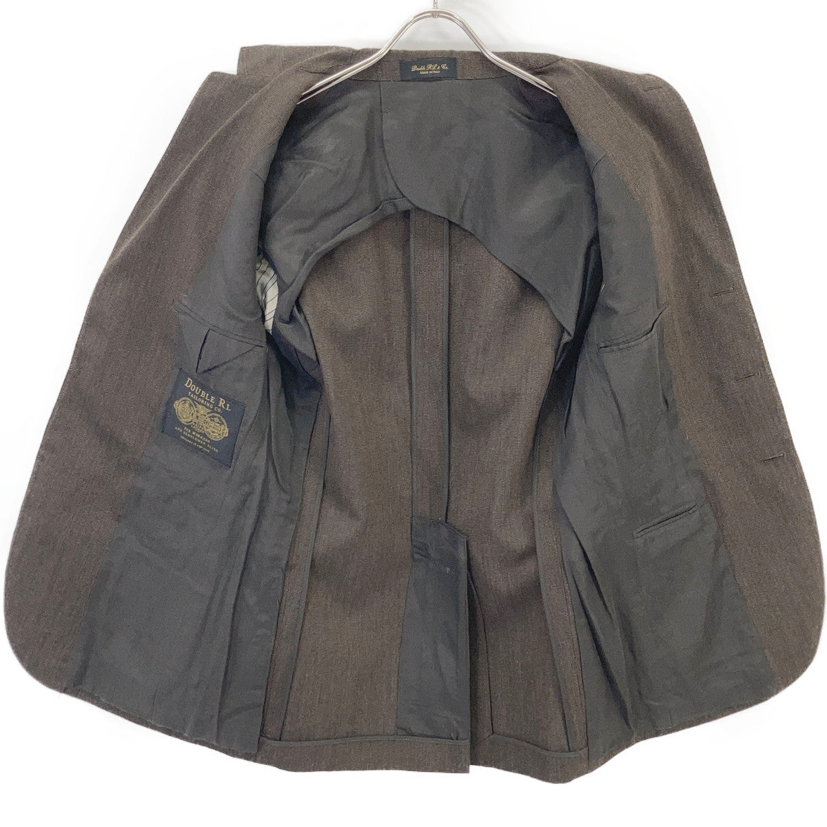 RRL Double RL 782915531001 Made in Italy Brown Wool Center Vent 3B Tailored Jacket
