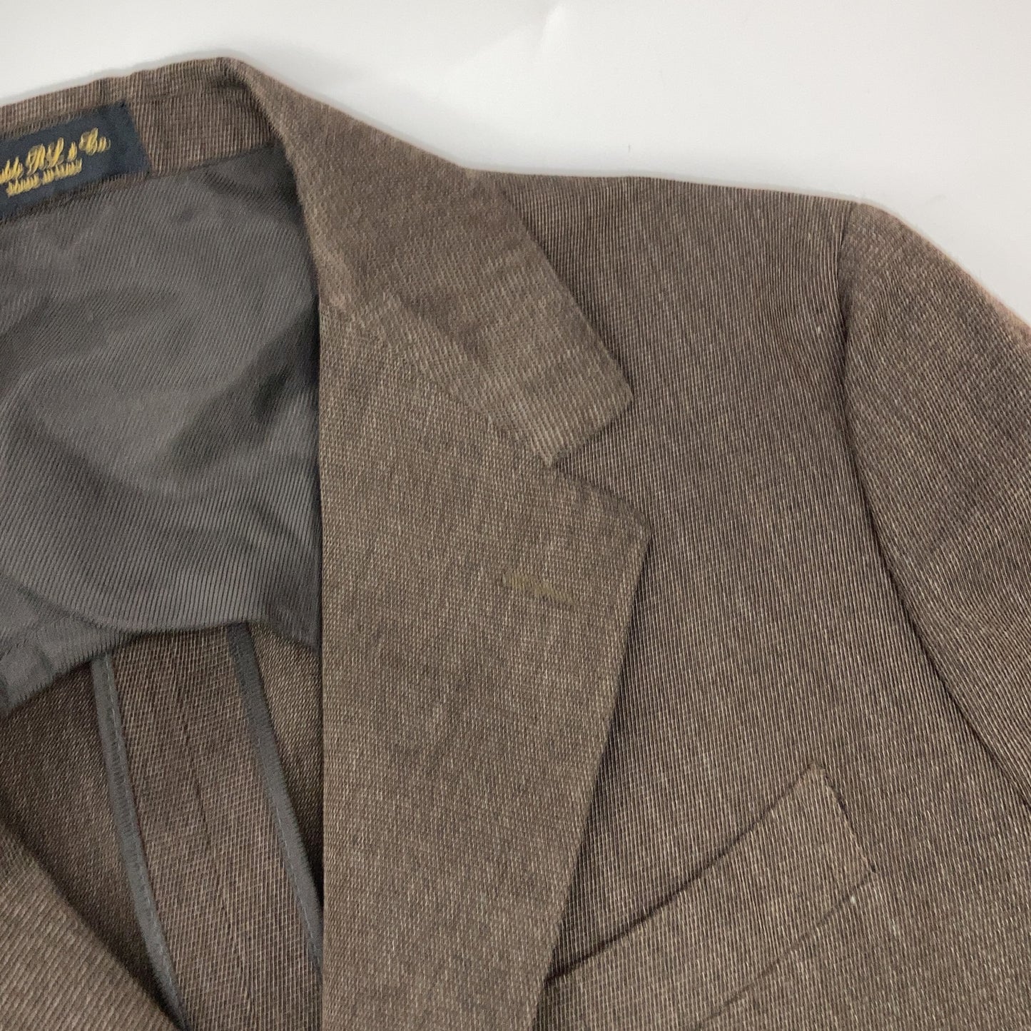 RRL Double RL 782915531001 Made in Italy Brown Wool Center Vent 3B Tailored Jacket