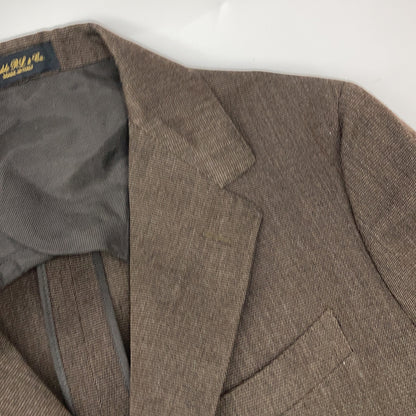 RRL Double RL 782915531001 Made in Italy Brown Wool Center Vent 3B Tailored Jacket