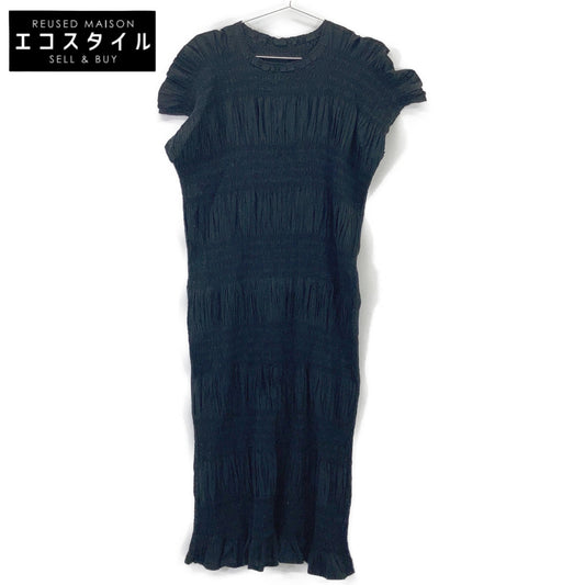 Me ISSEY MIYAKE 三宅一生 MI52FH654 25SS 黑色 SHRINK STRIPE 连衣裙 连衣裙