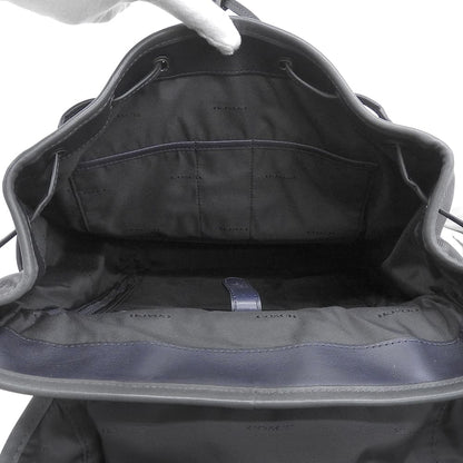 COACH コーチ 美品 マンハッタン レザー×スエード バック パック リュック デイパック メンズ グレー 86735