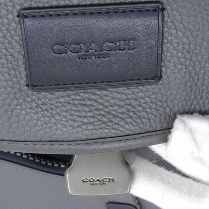 COACH コーチ 美品 マンハッタン レザー×スエード バック パック リュック デイパック メンズ グレー 86735