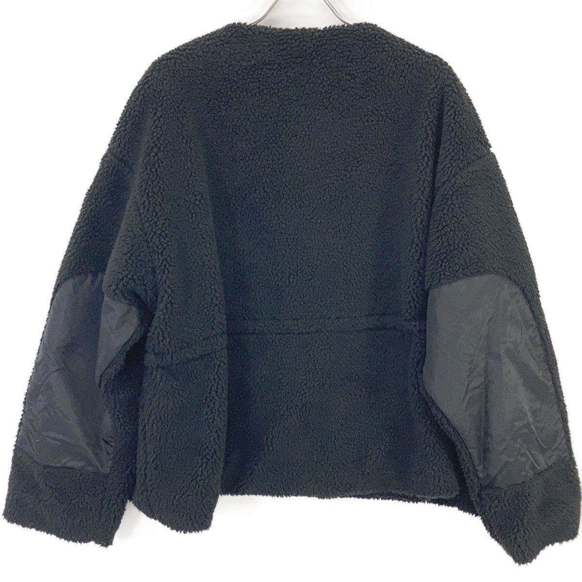 TATRAS 24AW LTAT24A4042-L ANNABELLA Black Collarless Boa Jacket 03