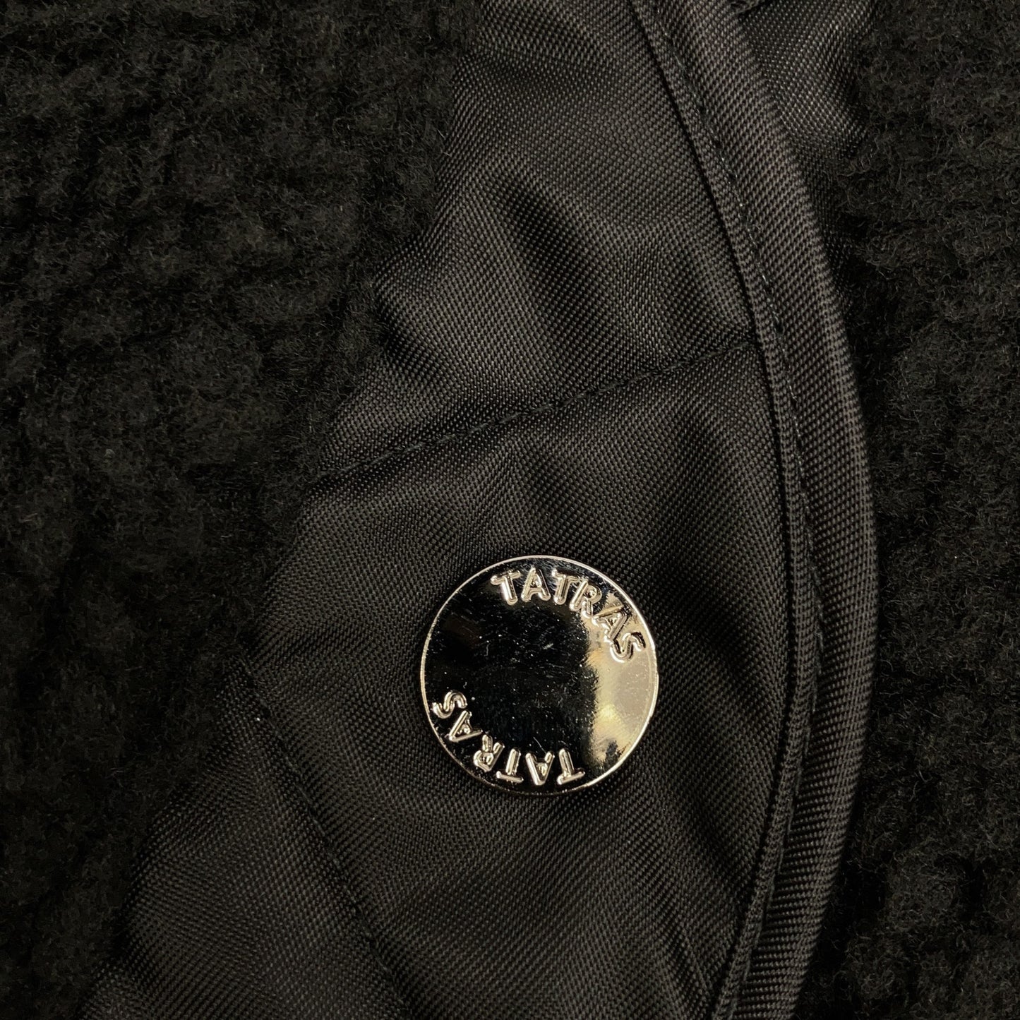 TATRAS 24AW LTAT24A4042-L ANNABELLA Black Collarless Boa Jacket 03
