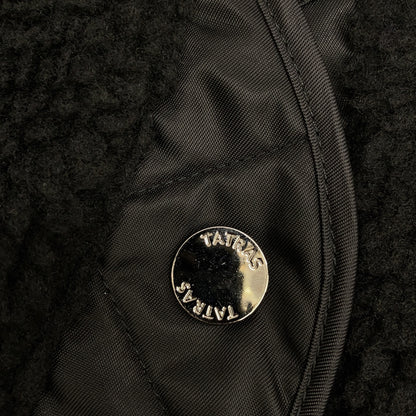 TATRAS 24AW LTAT24A4042-L ANNABELLA Black Collarless Boa Jacket 03
