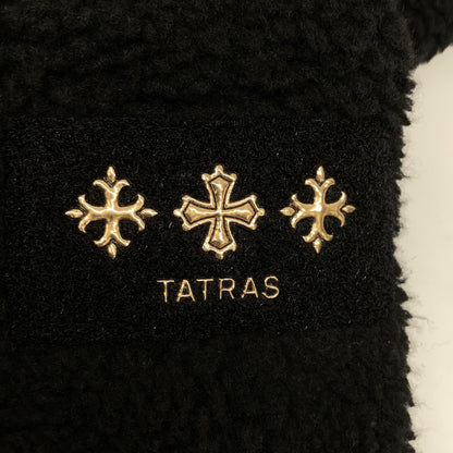 TATRAS 24AW LTAT24A4042-L ANNABELLA Black Collarless Boa Jacket 03