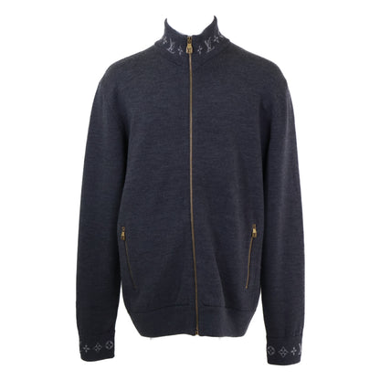 【美品/国内正規/25年製】RM251MQ PWZ HSN51W/1AGJWJ モノグラム ダブルフェイス ニット ウール トラベル ブルゾン ジャケット XL メンズ