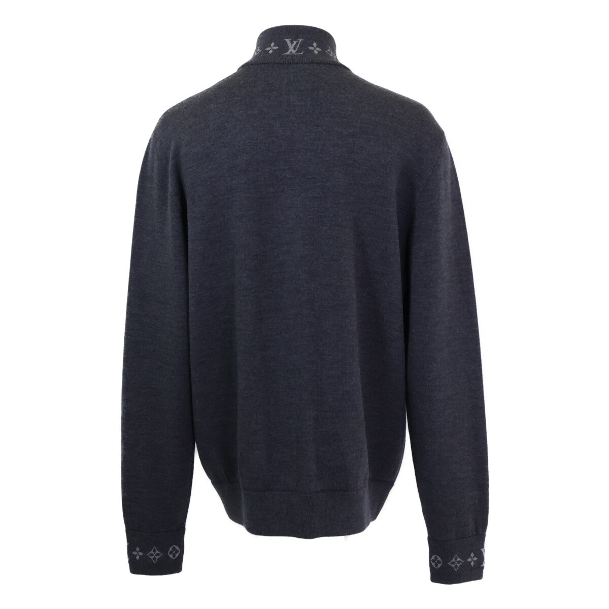 【美品/国内正規/25年製】RM251MQ PWZ HSN51W/1AGJWJ モノグラム ダブルフェイス ニット ウール トラベル ブルゾン ジャケット XL メンズ