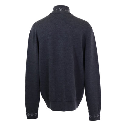 【美品/国内正規/25年製】RM251MQ PWZ HSN51W/1AGJWJ モノグラム ダブルフェイス ニット ウール トラベル ブルゾン ジャケット XL メンズ