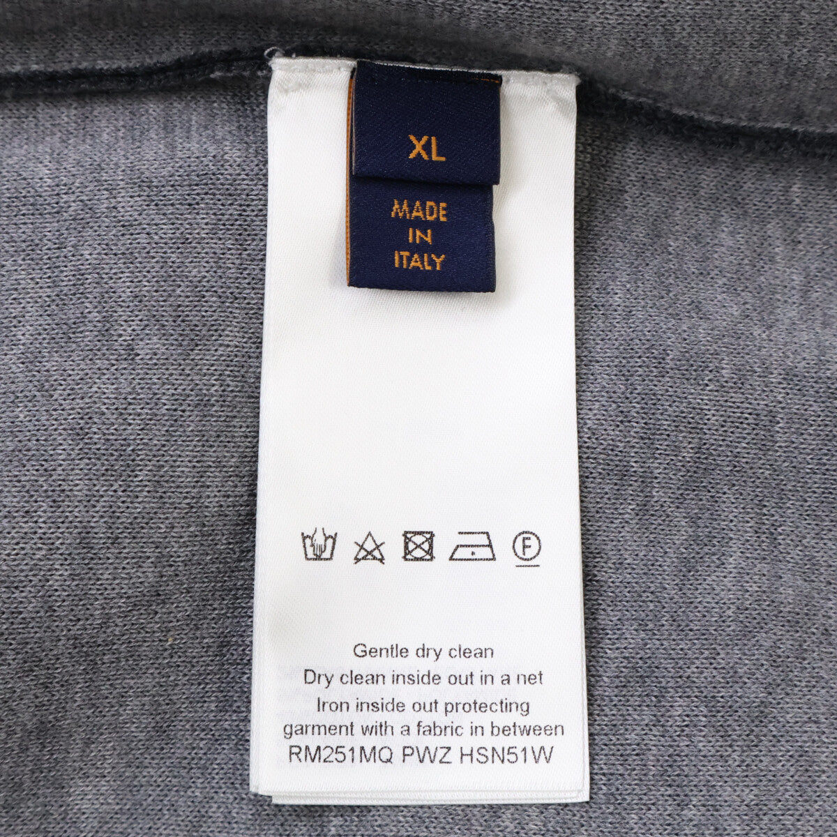 【美品/国内正規/25年製】RM251MQ PWZ HSN51W/1AGJWJ モノグラム ダブルフェイス ニット ウール トラベル ブルゾン ジャケット XL メンズ