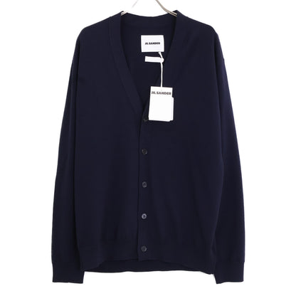 JIL SANDER 【Like New/Domestic/24AW】J23HP0001 Heavyweight Superfine Merino Wool V-Neck Knit Cardigan Top