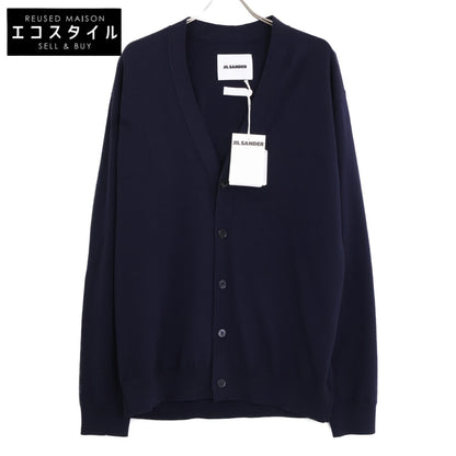JIL SANDER 【Like New/Domestic/24AW】J23HP0001 Heavyweight Superfine Merino Wool V-Neck Knit Cardigan Top