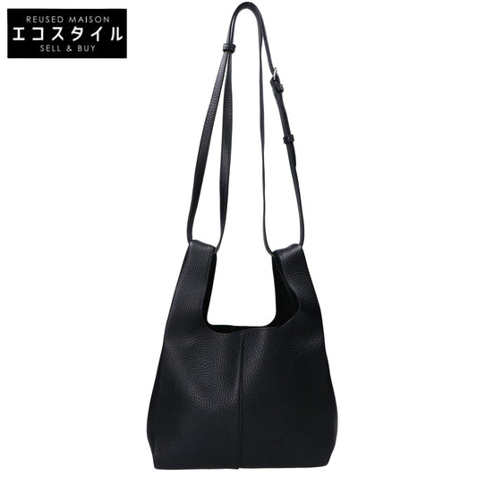 MULBERRY マルベリー 新品同様 Portobello Tote/ポートベロートート ヘビーグレインレザー エンボスロゴ 2WAYハンドバッグ ショルダーバッグ