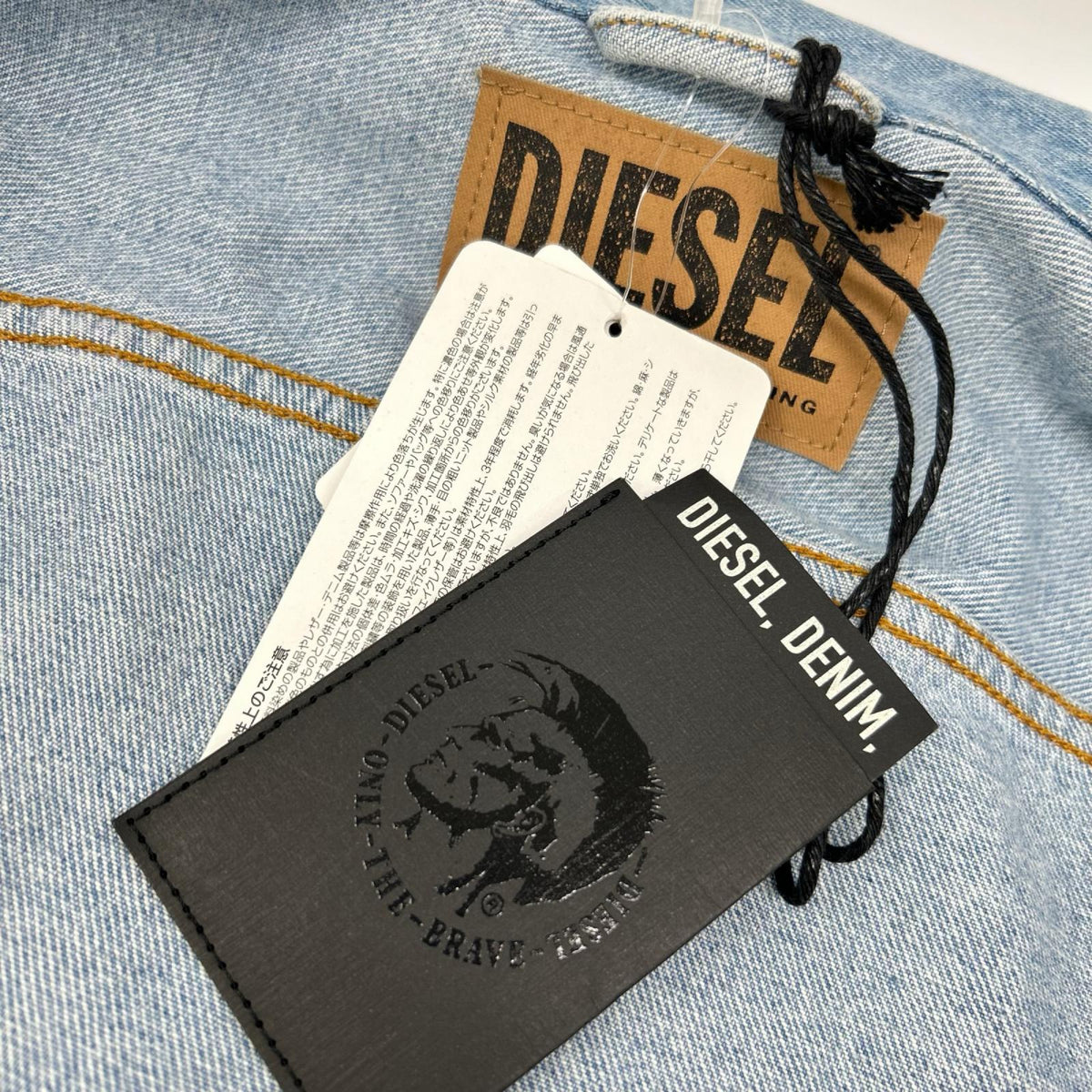 DIESEL ディーゼル 00SU1D ライトブルー コットン メタルロゴ デニムジャケット ジャケット