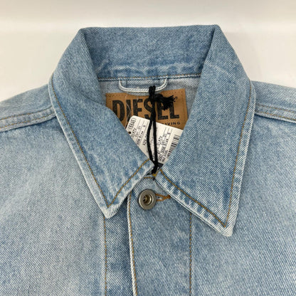 DIESEL ディーゼル 00SU1D ライトブルー コットン メタルロゴ デニムジャケット ジャケット