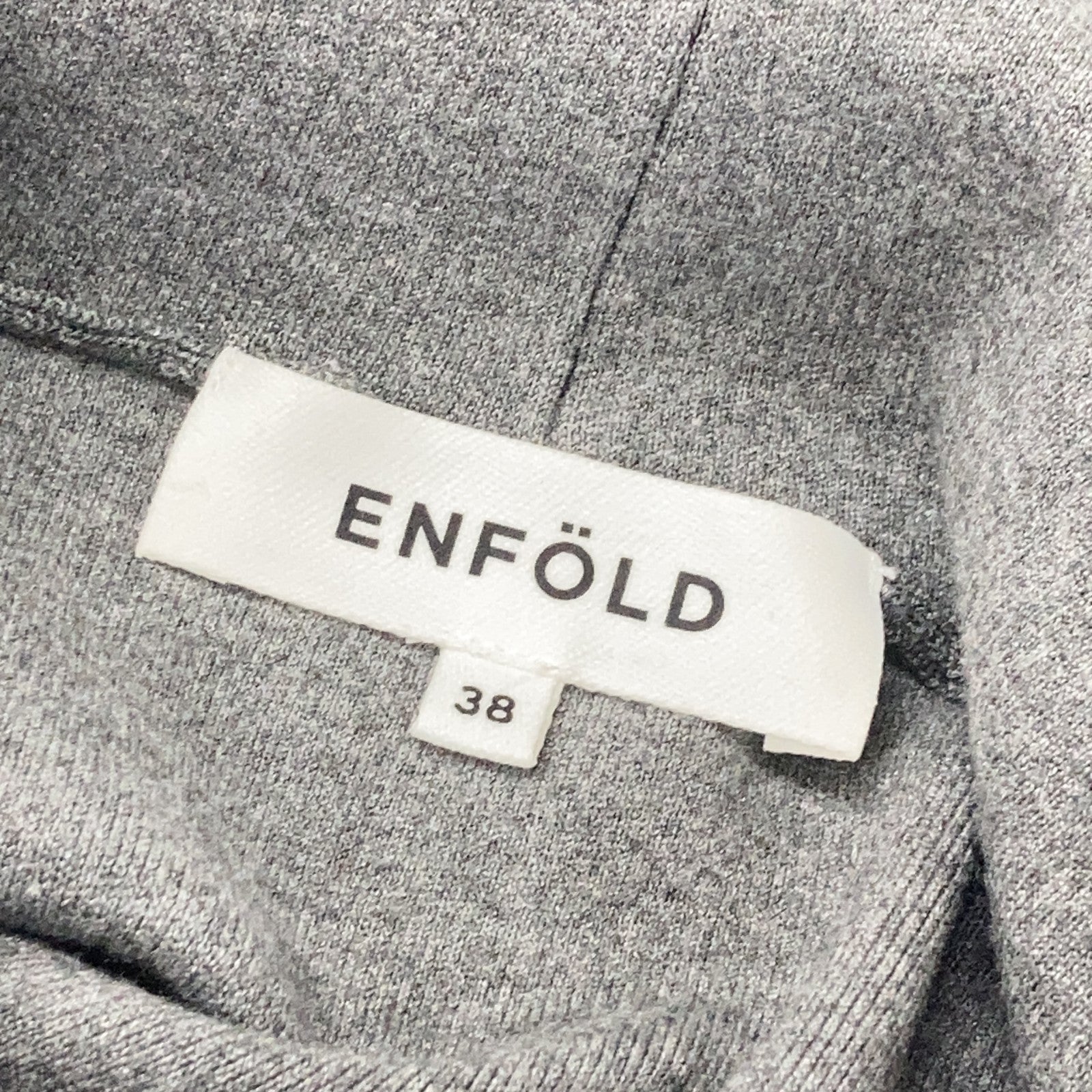 ENFOLD ENFOLD 25AW 300IA170-1861 灰色 嫘萦混纺 CROPPED HOODED PULLOVER/短款连帽衫上衣