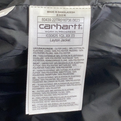 carhartt カーハート i030825-1qlxx Brown Corduroy Layton Jacket Zip-Up Insulated Jacket Jacket