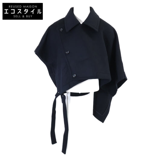 Ujoh U744-L01-104 Asymmetrical Cape Jacket