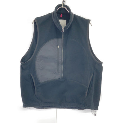 YDOT 25AW YU31602 Black Microfleece TECH FLEECE CIRCLE ANORAK VEST
