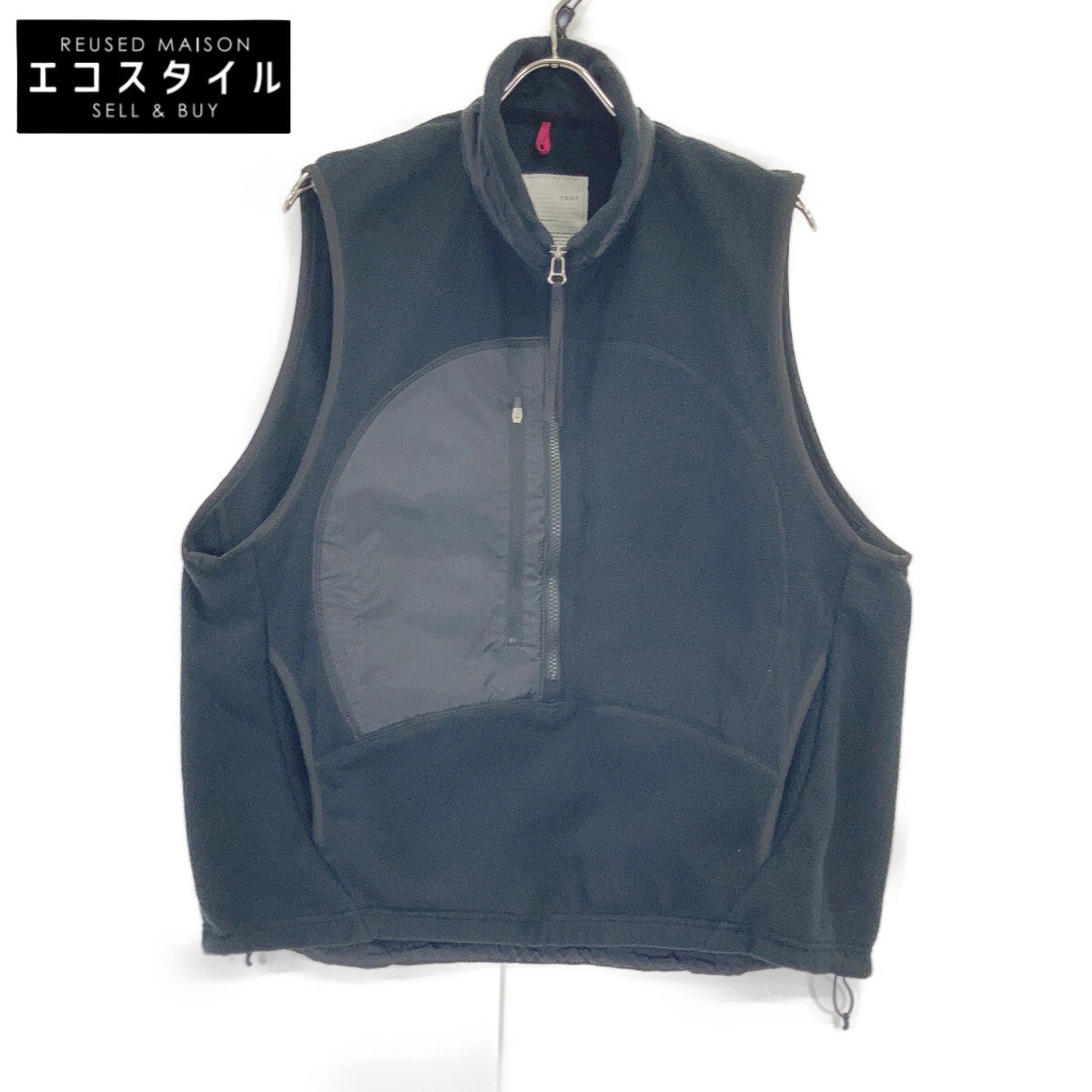 YDOT 25AW YU31602 Black Microfleece TECH FLEECE CIRCLE ANORAK VEST