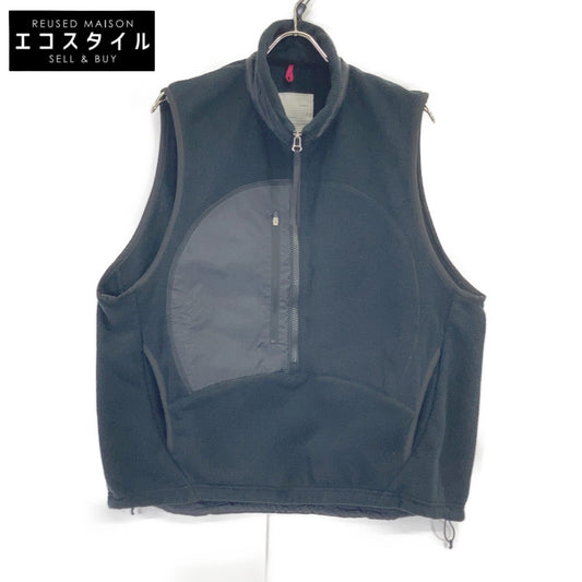 YDOT 宽点 25AW YU31602 黑色 微绒 TECH FLEECE CIRCLE ANORAK VEST 背心