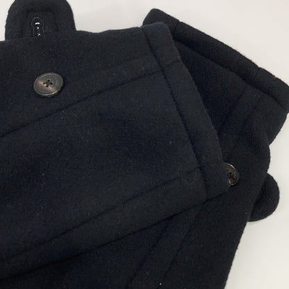1piu1uguale3 ウノピゥウノウグァーレトレ MRC158-WOL158 ブラック DUFFLE COAT フーデッドダッフルコート コート