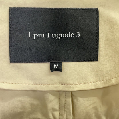 1piu1uguale3 ウノピゥウノウグァーレトレ MRB685-NYU105 ﾍﾞｰｼﾞｭ 4WAY RIB ZIP PT DOWN 2Bﾃｰﾗｰﾄﾞﾀﾞｳﾝｼﾞｬｹｯﾄ ジャケット IV