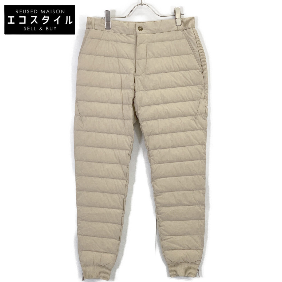 1piu1uguale3 ウノピゥウノウグァーレトレ MRP631-NYU105 ベージュ 4WAY RIB ZIP PT DOWN ダウンイージーパンツ ボトムス