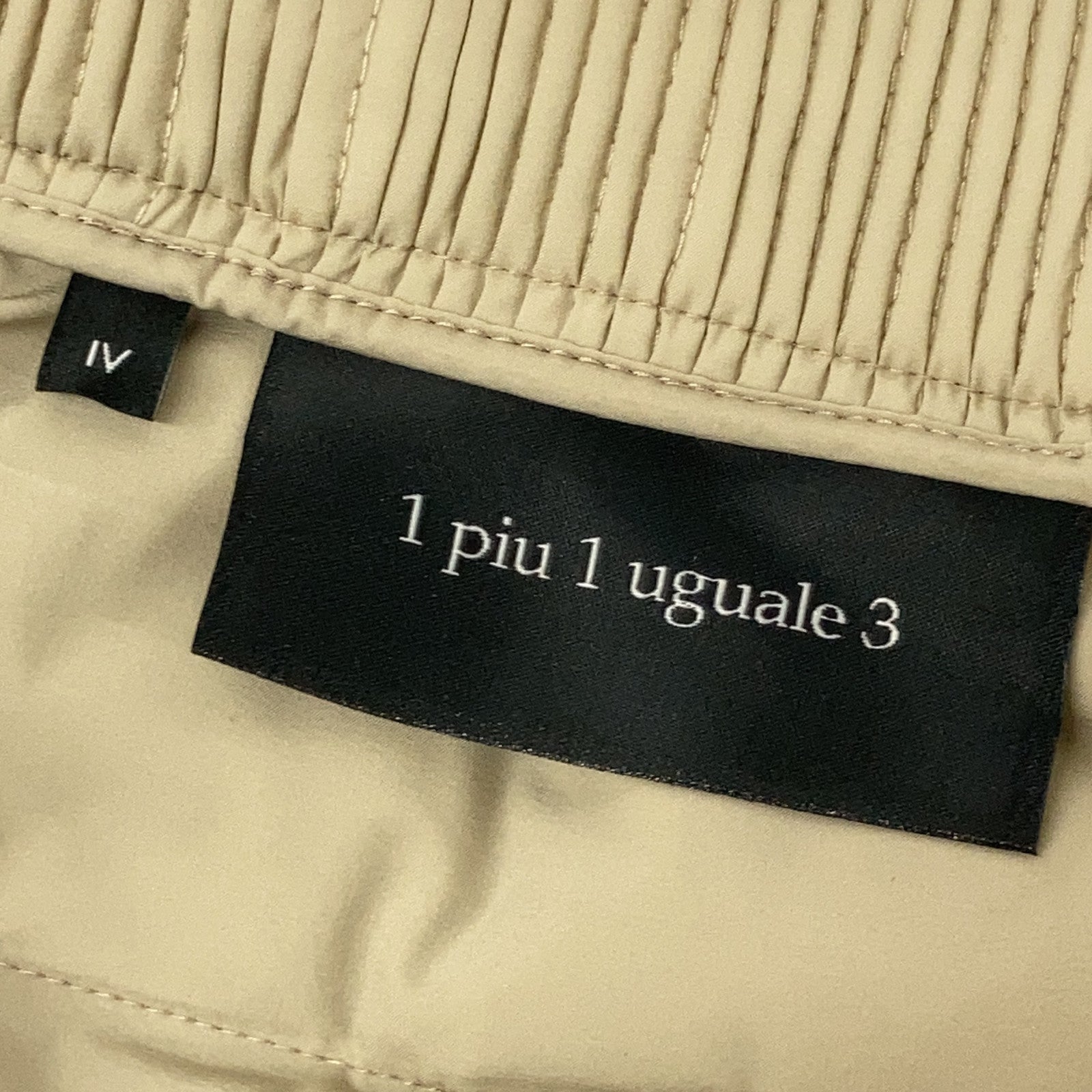 1piu1uguale3 ウノピゥウノウグァーレトレ MRP631-NYU105 ベージュ 4WAY RIB ZIP PT DOWN ダウンイージーパンツ ボトムス