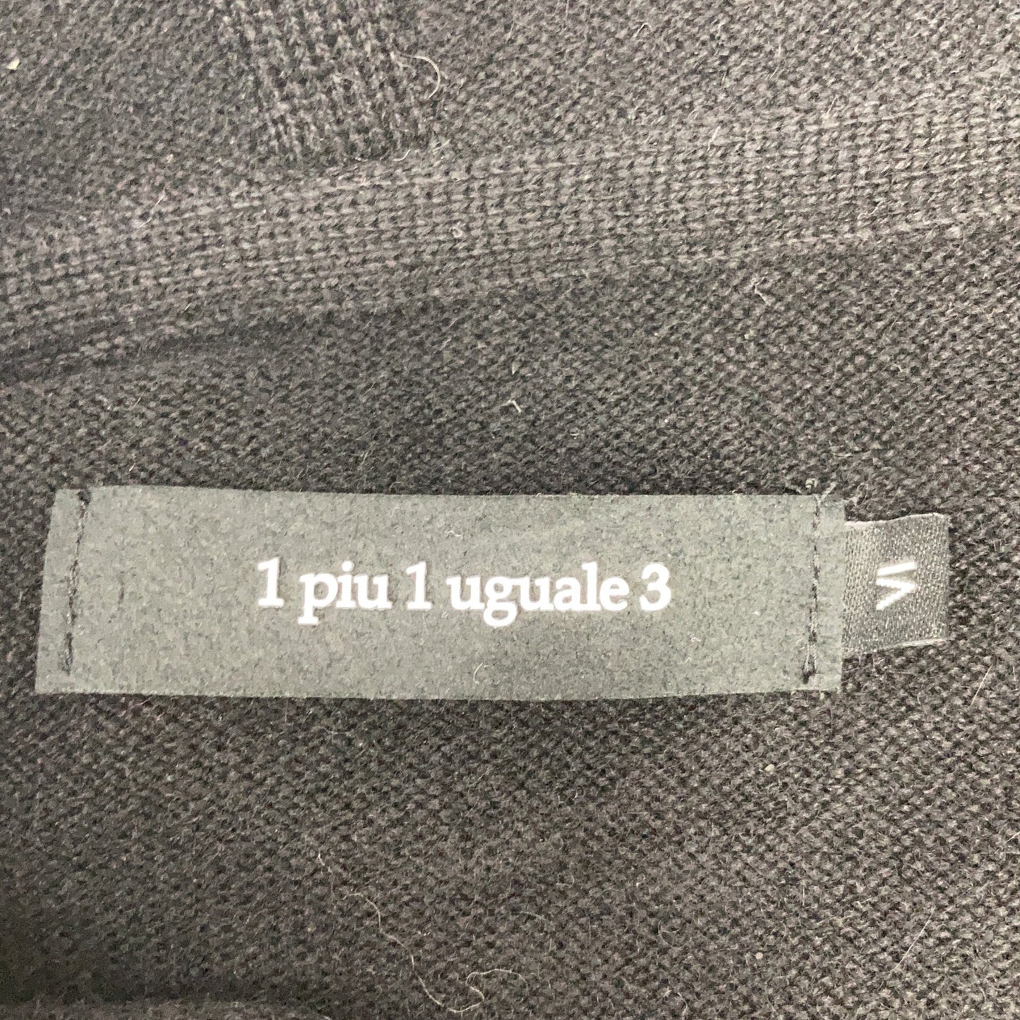 1 piu 1 uguale 3 MRK236-CAS026 黑色 DROP SHOULDER PARKA 羊绒落肩连帽衫 上衣
