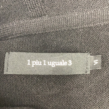 1 piu 1 uguale 3 MRK236-CAS026 黑色 DROP SHOULDER PARKA 羊绒落肩连帽衫 上衣