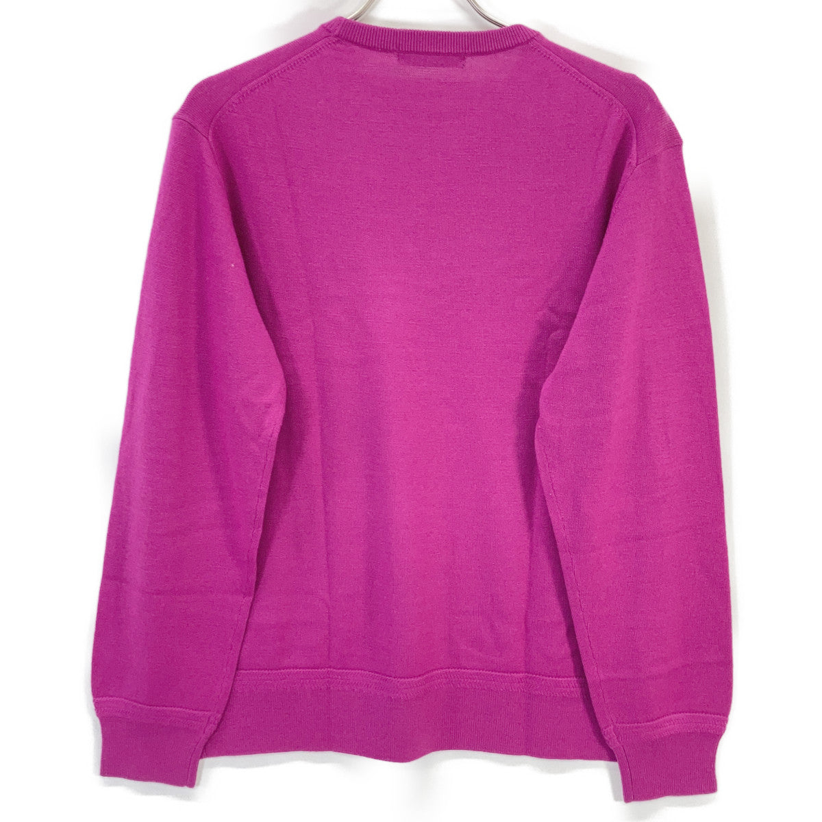 1piu1uguale3 ウノピゥウノウグァーレトレ MRK280-WOL167 ピンク ウール CREW KNIT 刺しゅうクルーネックニット トップス