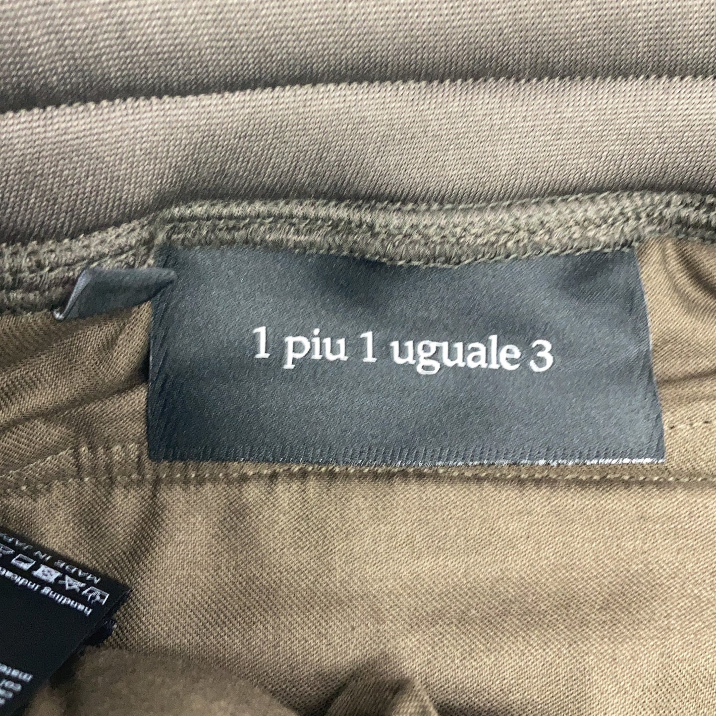 1piu1uguale3 Uno Piu Uno Uguale Tre MRP595-POE422 卡其色 加绒抽绳运动裤 裤子