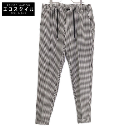 1piu1uguale3 ウノピゥウノウグァーレトレ 【美品】MRP635-POE505 COMFY CREASE SLACKS ハウンドトゥース スラックス ボトムス