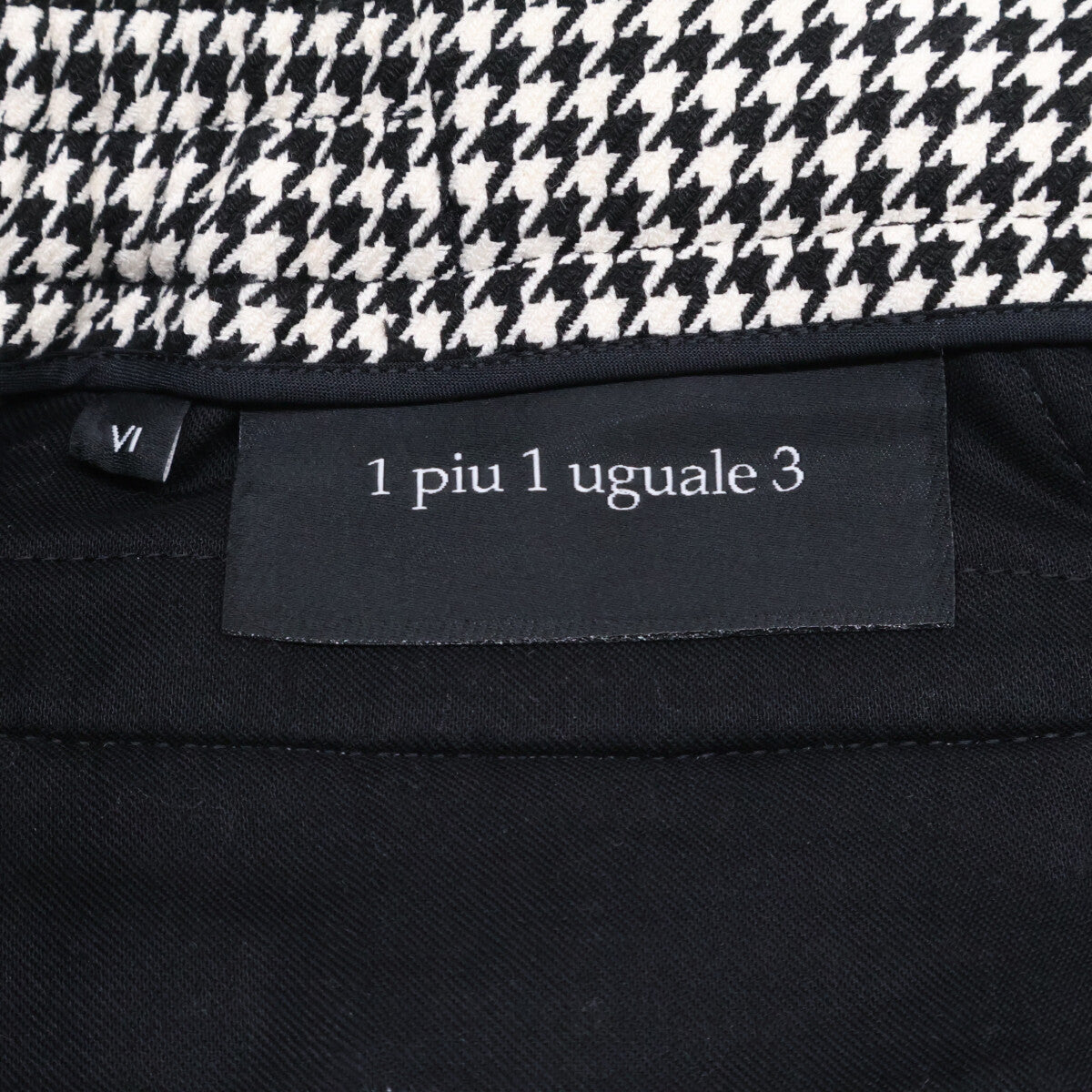 1piu1uguale3 【Excellent Condition】MRP635-POE505 COMFY CREASE SLACKS Houndstooth Slacks Bottoms