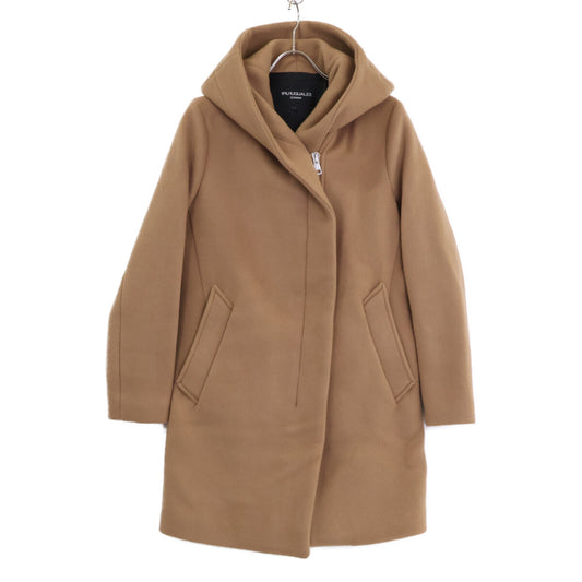 1piu1uguale3 ウノピゥウノウグァーレトレ DONNA MSC014-WNY035 WRAP COAT フーデッドラップ コート I