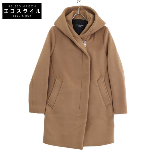 1piu1uguale3 DONNA MSC014-WNY035 WRAP COAT Hooded Wrap Coat