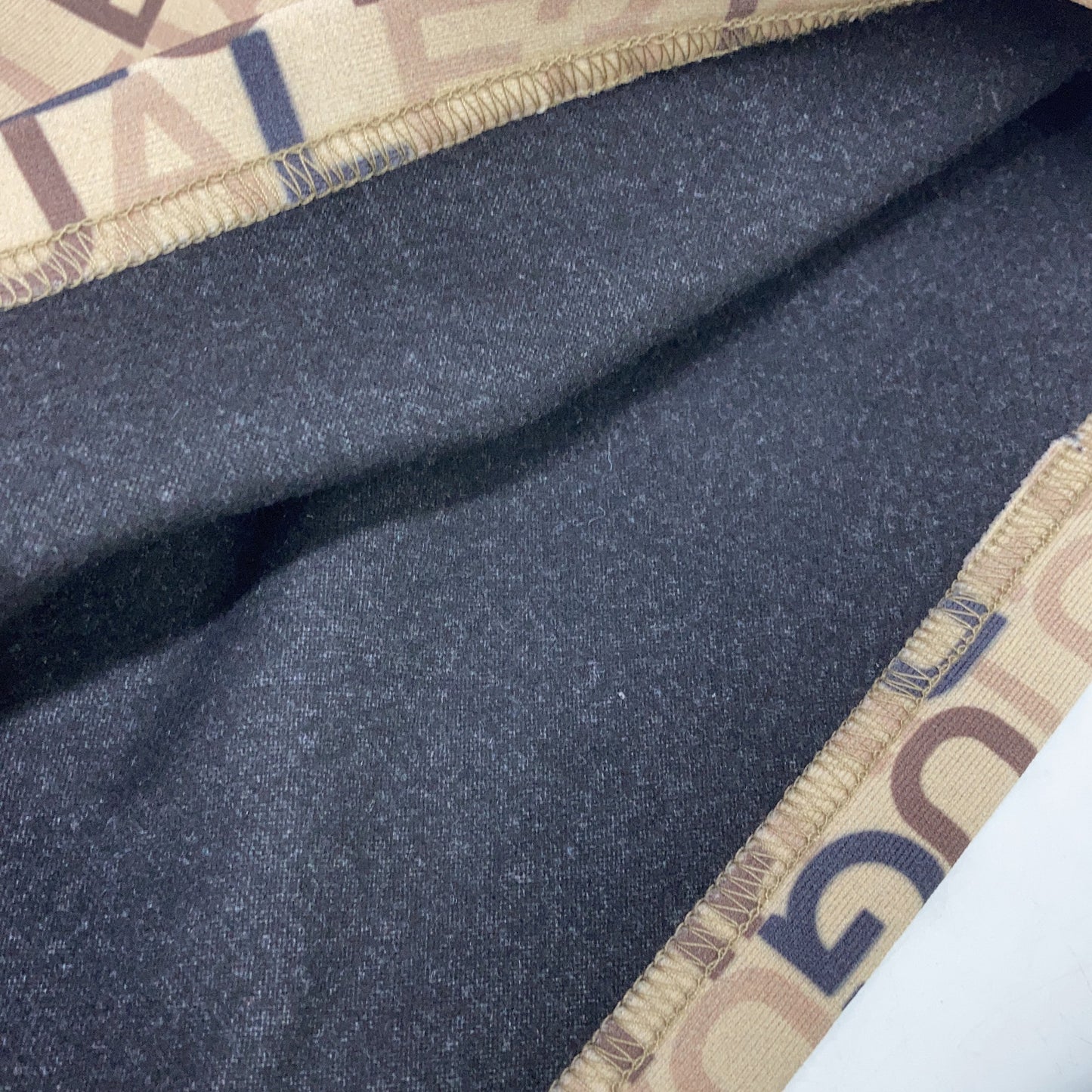1piu1uguale3 Uno Piu Uno Uguale Tre 【高尔夫】GRT234-POE519 棕色 L/S MOCK NECK LOGO 全印花高领长袖T恤 上衣